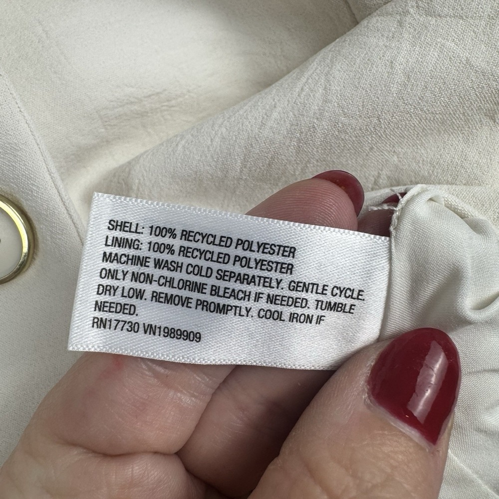 A New Day brand women's tailored vest in white, featured in size XXL. - Picture 7 of 9